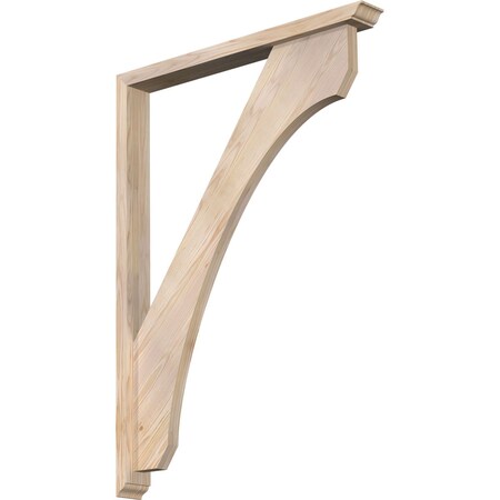 Ekena Millwork Legacy Traditional Smooth Bracket w/ Offset Brace, Douglas Fir, 3 1/2"W x 32"D x 44"H BKT0402X32X44LEC01SDF